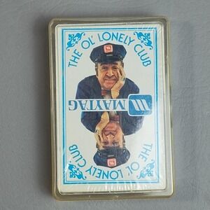 JESSE WHITE MAYTAG MAN THE OL' LONELY CLUB Vintage Ad Playing Cards SEALED NOS
